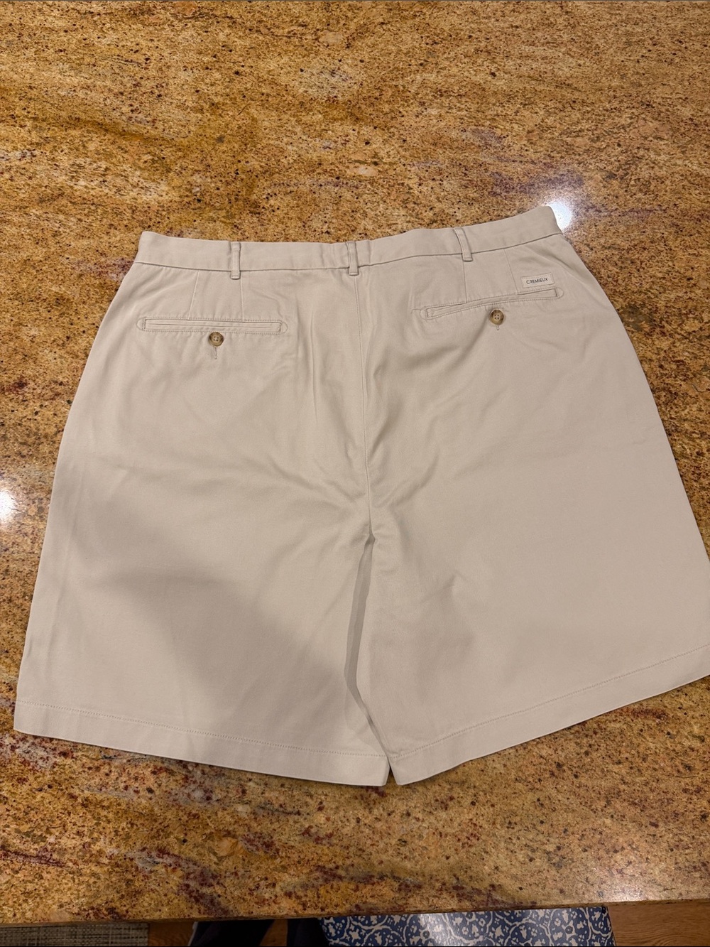 DANIEL CREMIEUX FLAT FRONT MENS KHAKI 5 POCKET SHORTS SIZE 40 WAIST - Picture 4 of 11